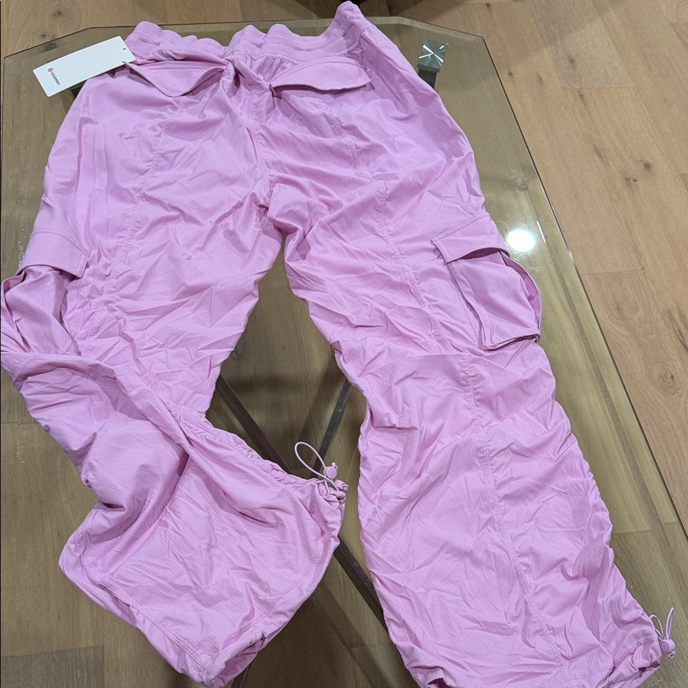 NWT Lululemon Athletica Light Pink/purple Dance Studio Relaxed fit Cargo Pants - Picture 8 of 10